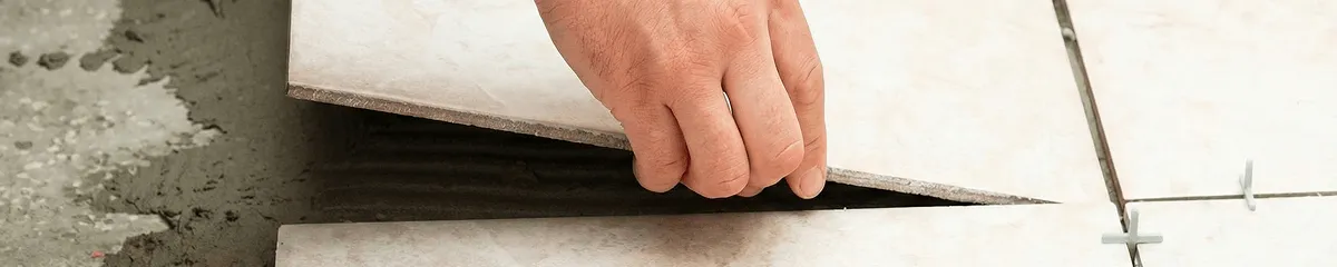 Professional installing ceramic tile floors in Chattanooga, TN